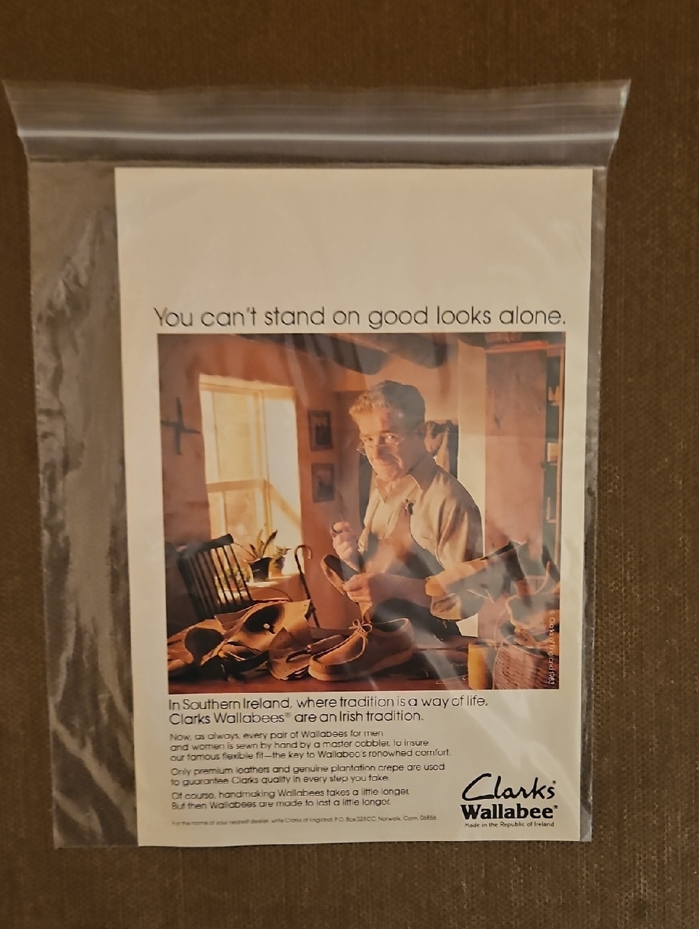 Clarks Wallabee Promotional Ad